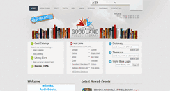 Desktop Screenshot of goodlandlibrary.org