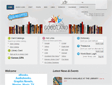 Tablet Screenshot of goodlandlibrary.org